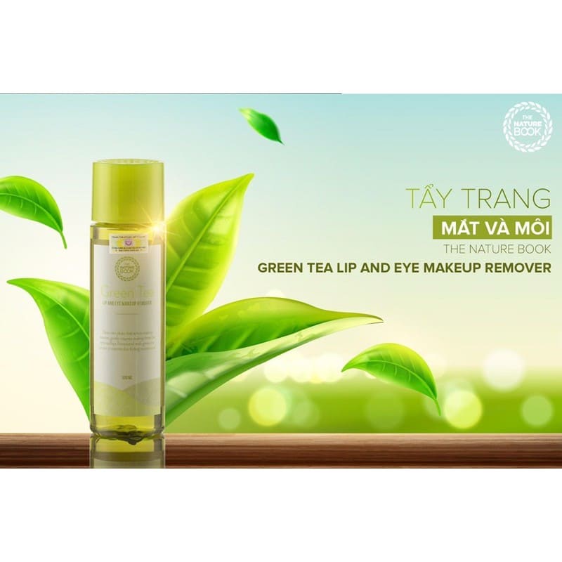 [HÀNG CÔNG TY] TẨY TRANG MẮT MÔI CHIẾT XUẤT TRÀ XANH – TẨY TRANG GREEN TEA LIP AND EYE MAKEUP REMOVER