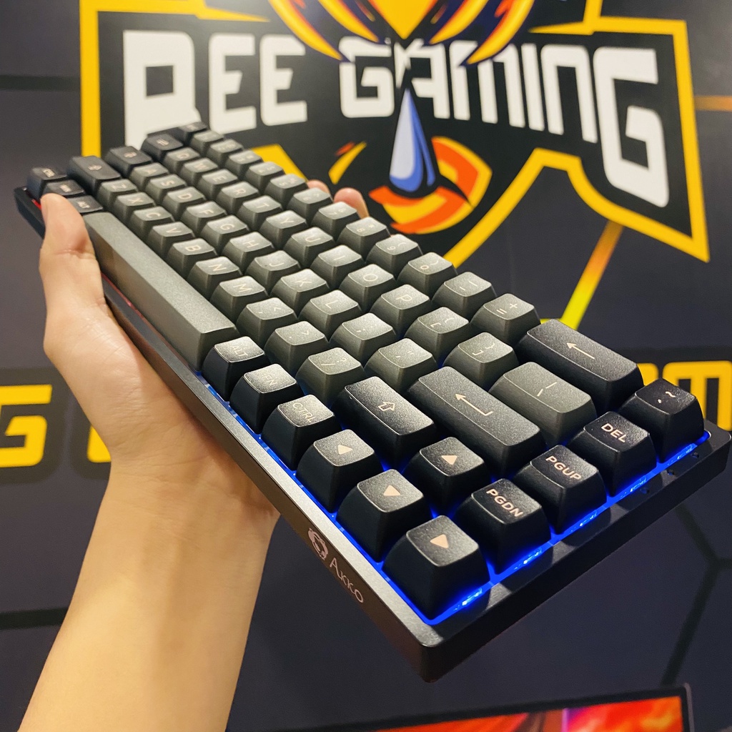 Bàn phím cơ không dây AKKO 3068B Multi-modes Black Pink