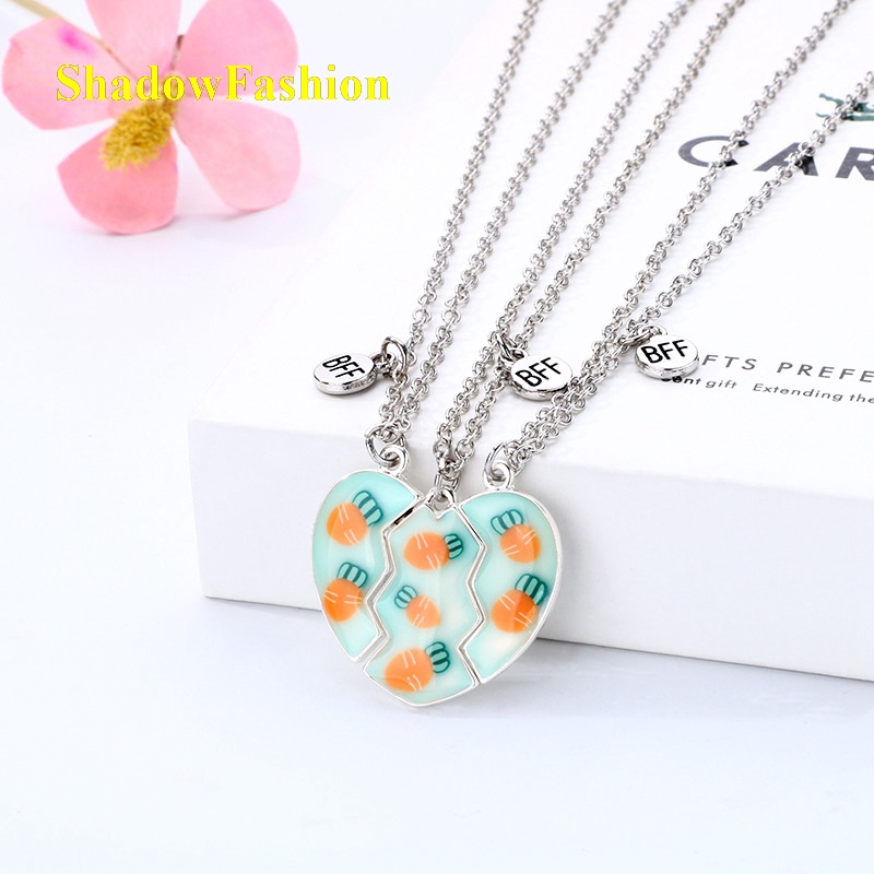Set 3 Vòng cổ Nam Châm Mặt Hình Củ Cà Rốt Dễ Thương