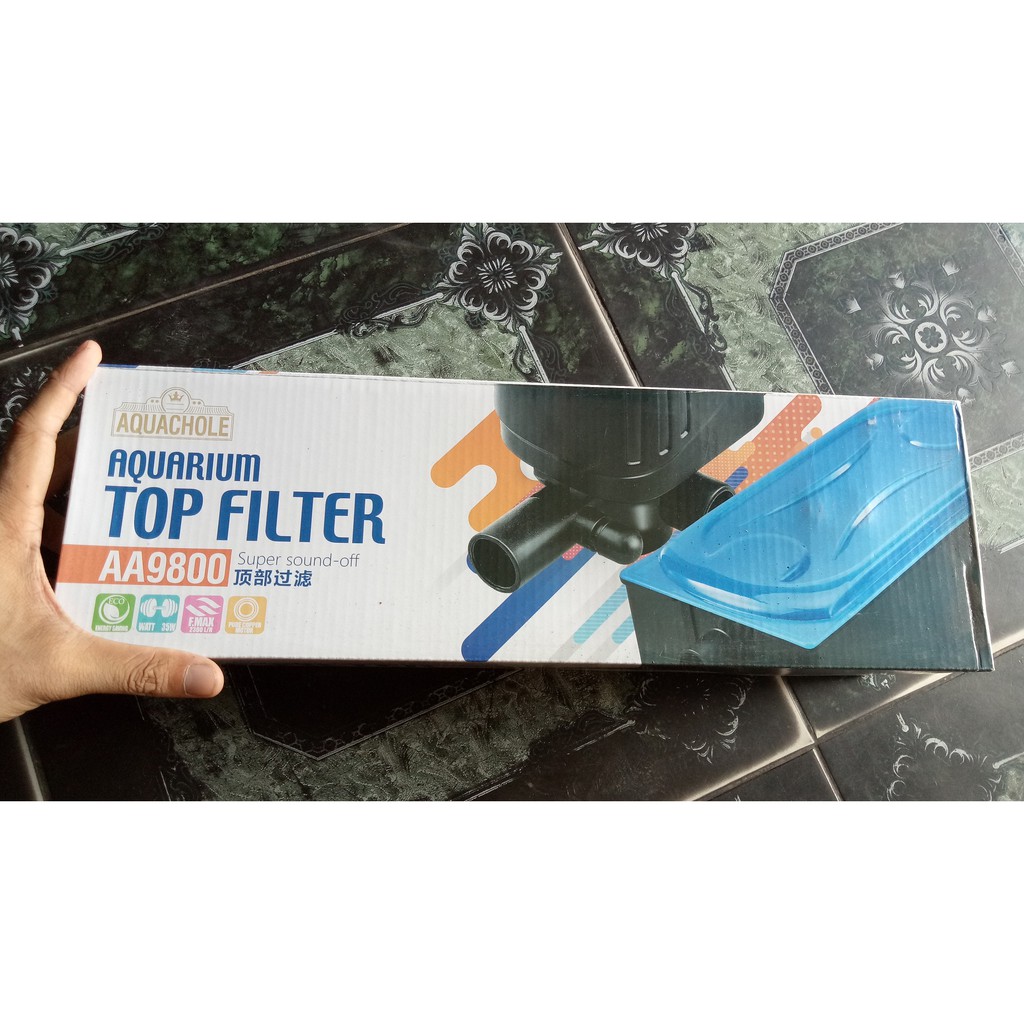 BỘ BƠM LỌC HỒ CÁ 35W 0-1,6M TẶNG KÈM GÒN LỌC