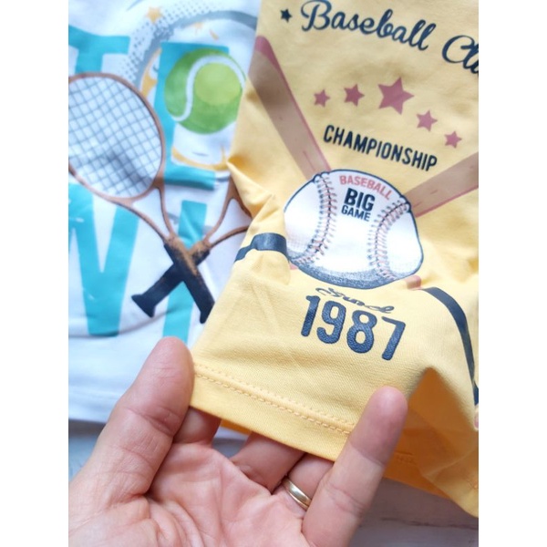 Bộ cộc tay bé trai Dokma – chất cotton hữu cơ siêu mềm mát