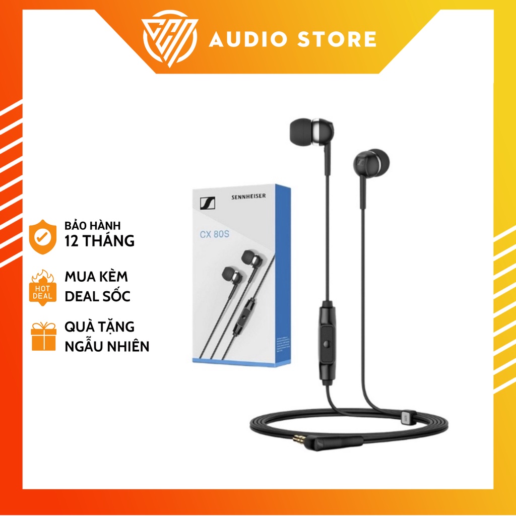 Tai nghe SENNHEISER CX80S chính hãng - Mới 100%, Bảo hành 24 tháng