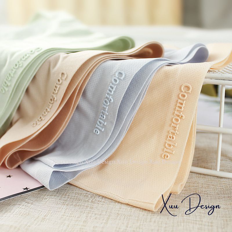 Quần lót nữ không viền đúc su lạnh thông hơi thoáng khí đủ 3 size M L XL - Wexuu Design QC120