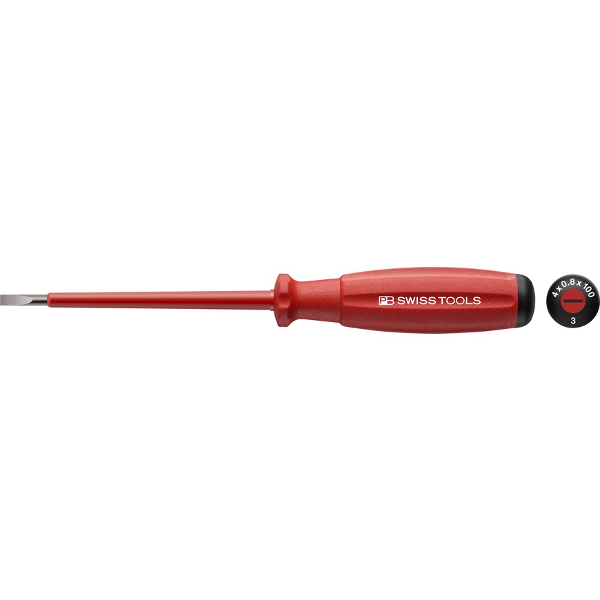 Tua Vít Cách Điện 1000 Volt PB Swiss Tools 58190 Mũi Cộng PH0, PH1, PH2, PH3 & Mũi Dẹp 58100 Mũi 2.0 - 6.5mm