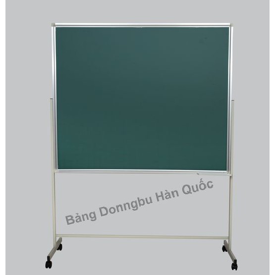 Bảng từ xanh viết phấn có chân di động 1 mặt 80*120cm (Tặng kèm phấn, nam châm)