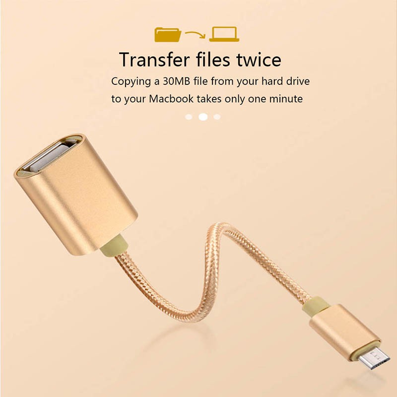 Metal USB Type C Male To Female OTG Data Sync Converter Adapter Cable Fast Charg