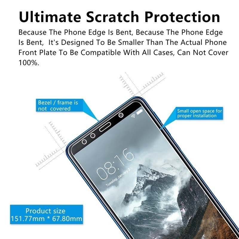 Kính Cường Lực Bảo Vệ Màn Hình Cho Samsung Galaxy A3 A5 A7 A8 A9 2018 J1 J3 J5 J7 2016 A6S Star M51