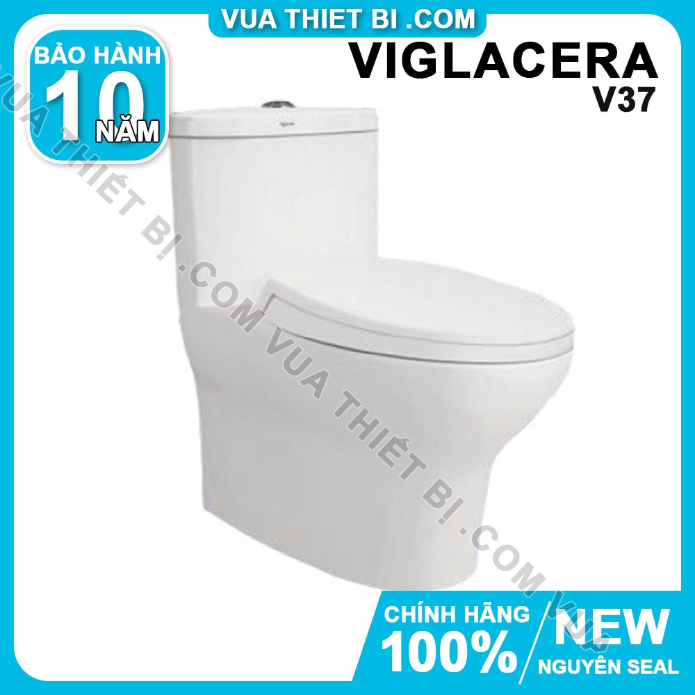 Bồn cầu 1 khối Viglacera V37 Xả Nhấn