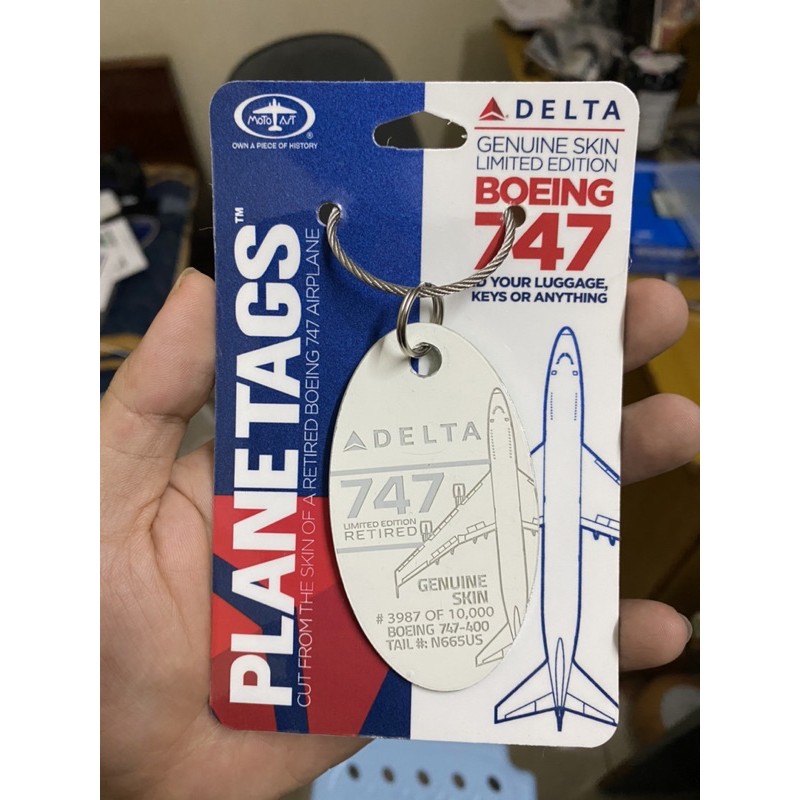 Móc khóa làm từ vỏ máy bay PlaneTags