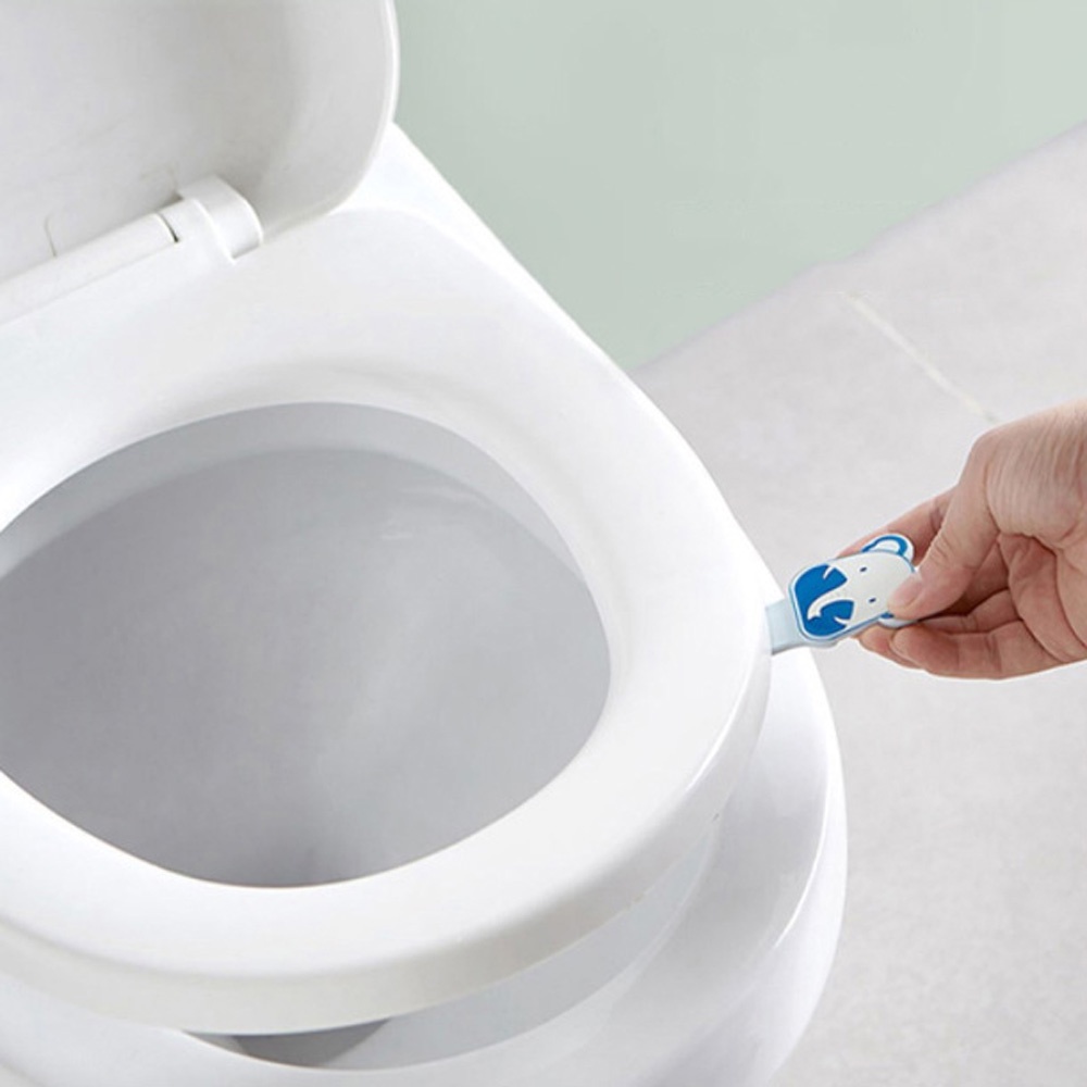 Tay cầm nâng nắp bồn cầu trong suốt nhỏ gọn dễ thương