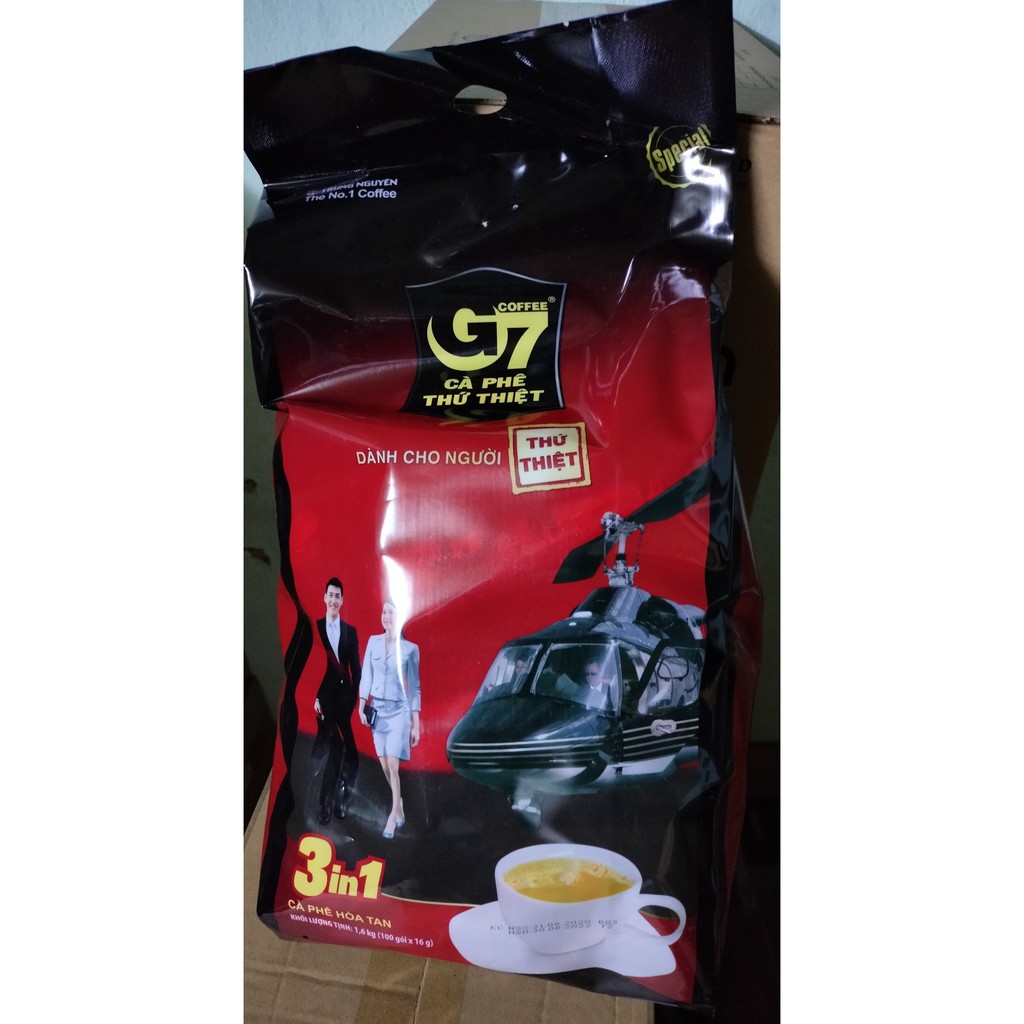 Cà phê G7 3in1 - Bịch 100 sticks 16gr