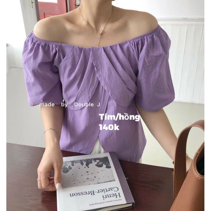 JULIA/asm chun vai vạt chéo ngực