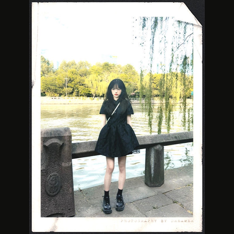 Đầm Công Chúa Eo Lớn Màu Trắng Ngọt Ngào Phong Cách Trung Quốc Thời Trang Mùa Hè Cho Nữ