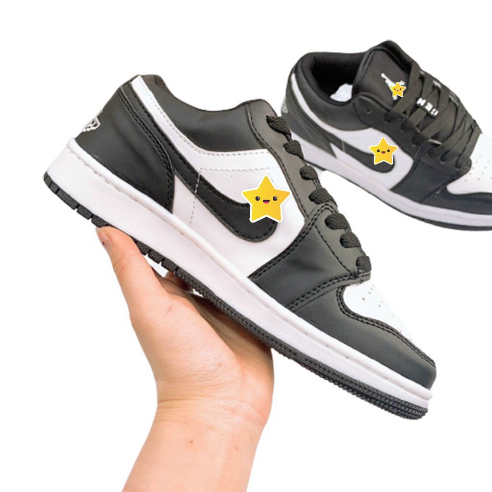 Giày Thể Thao Nam Nữ Giày Nike Jordan Panda Đen Trắng Cổ Thấp Da Sần | BigBuy360 - bigbuy360.vn