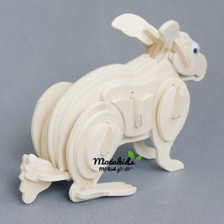 Đồ chơi lắp ráp gỗ 3D Mô hình Con Thỏ