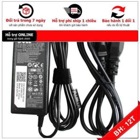 🎁 Sạc Laptop Dell 19.5V 3.34A Chân Kim to - thường - Adapter kèm dây nguồn - NEW 65W