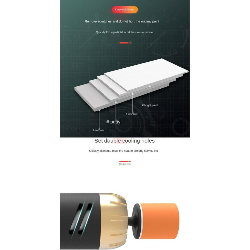 Máy Đánh Bóng Xe Hơi Cầm Tay Mini 12V