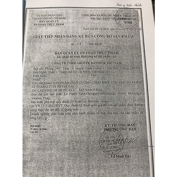 Combo 6 hộp sữa bột Physiolac số 2 900g