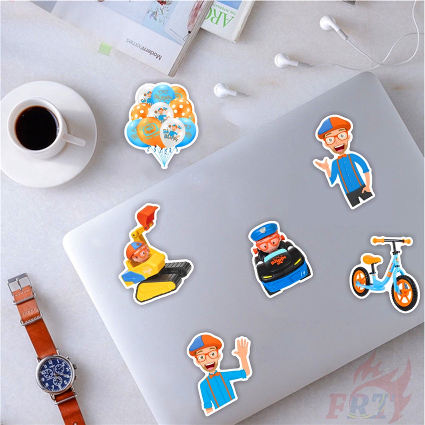 Bộ 50 miếng dán Blippi Series 01 chương trình Tiếng anh vui nhộn cho trẻ em