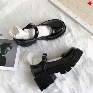 [Ảnh thật - Order Loại 1] Giày búp bê nữ sinh JK Nhật Bản đế cao dày đẹp 6cm