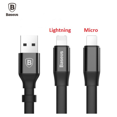 Cáp Baseus đa năng MicroUSB & Lightning 2in1 (23cm)