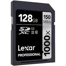 Thẻ nhớ Lexar 128GB Professional 1000x 150MB/s SDXC UHS-II