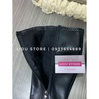 GIÀY BOOT-BỐT DA CAO GÓT MŨI NHỌN CAO CẤP ÔM CHÂN