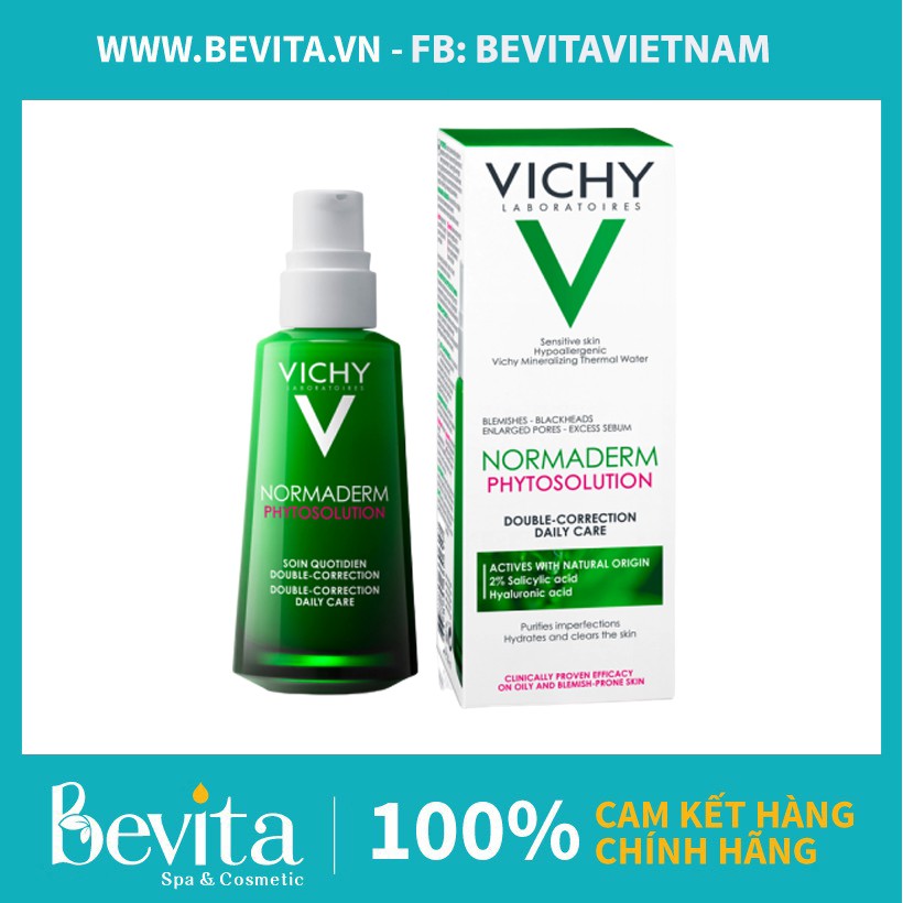 Kem dưỡng ẩm dành cho da mụn  Vichy Normaderm Phytosolution Double Correction Daily Care 50ml