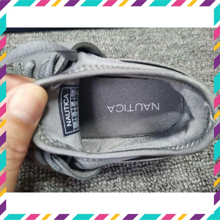 Giày sneaker nautica siêu nhẹ, Mầu ghi