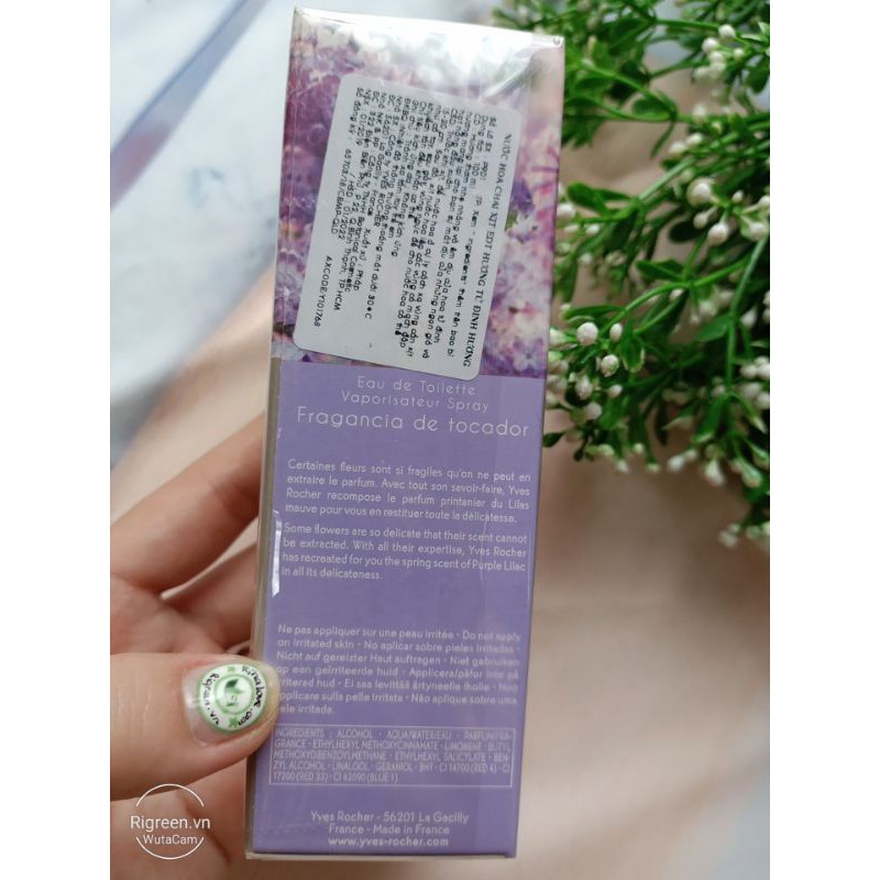 Nước hoa Purple Lilac Tử đinh hương 100ml Yves Rocher