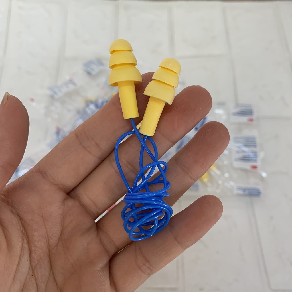 [Chính Hãng] Nút Bịt Tai Chống Ồn Có Dây Silicon 3M4004 Bảo Vệ Thính Giác