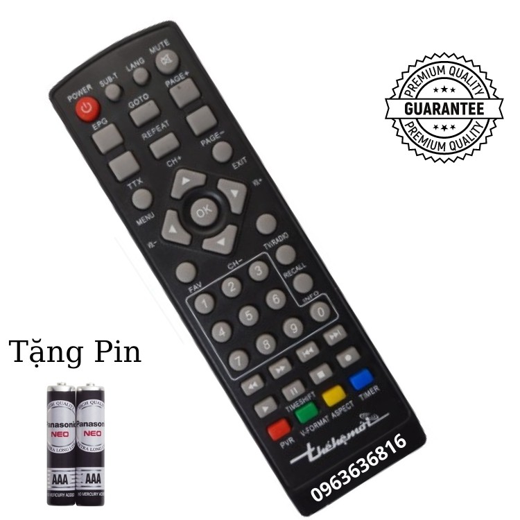 Remote điều khiển đầu thu THẾ HỆ MỚI ✔ Điều khiển truyền hình mặt đất DVB T2