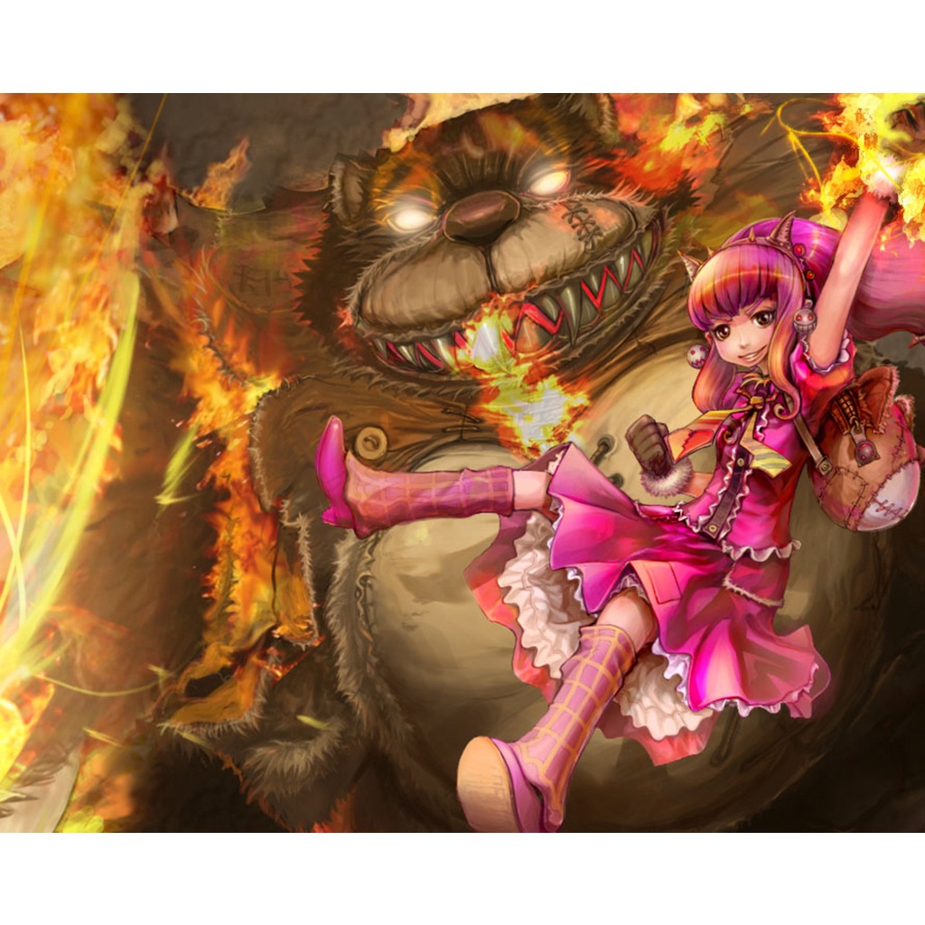 Poster A3, A4, A5 dán tường League of Legends, decal trang trí có keo TIBBERS - Mẫu 1, nhận in theo yêu cầu