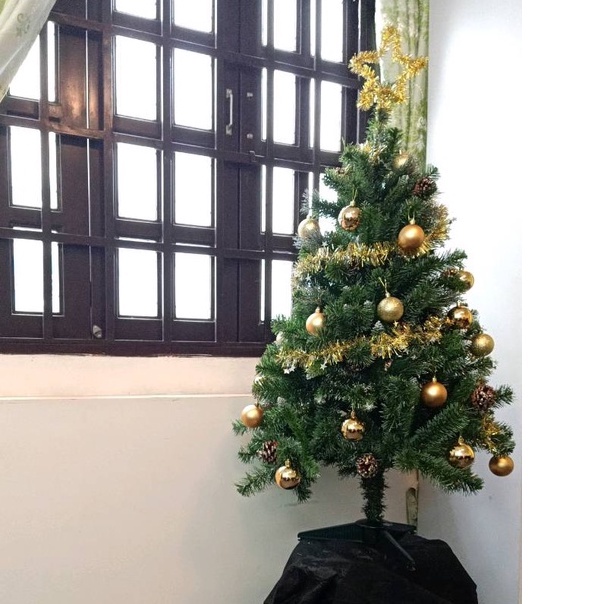 Cây thông noel 90cm hàng Việt Nam chất lượng cao đầy đủ phụ kiện chỉ cần trưng bày