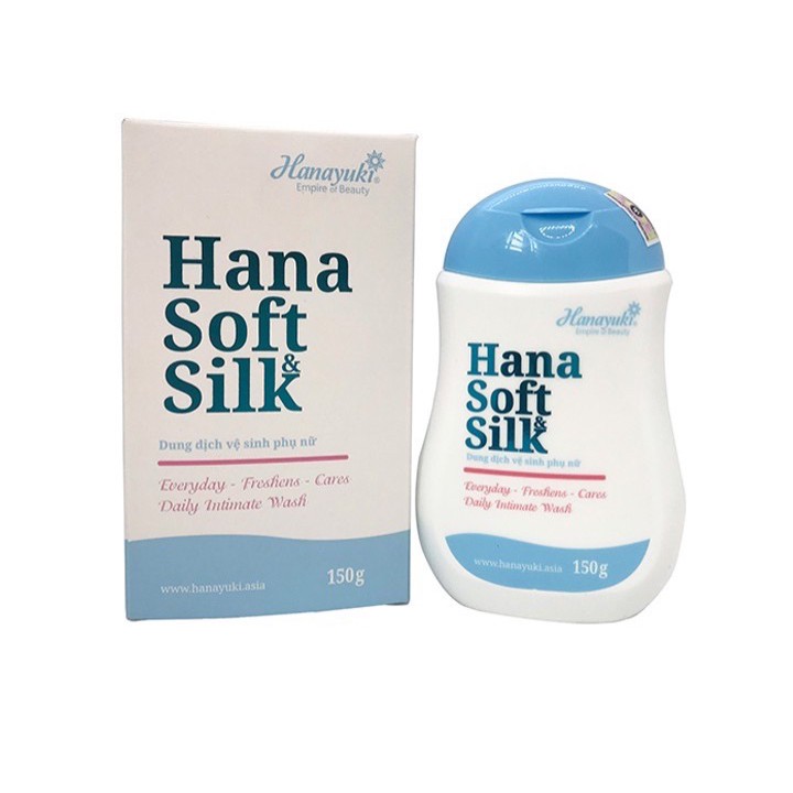 Dung dịch vệ sinh phụ nữ hana soft silk, ddvs hanayuki 150g(che tên sp khi gởi hàng)