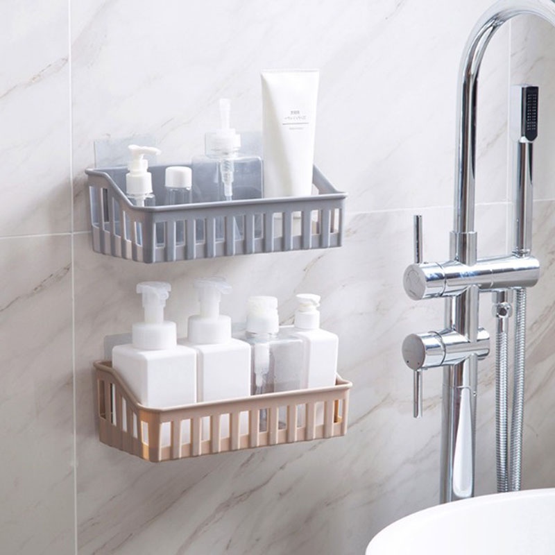 Giá Đỡ Đựng Xà Phòng / Bàn Chải / Mút Rửa Chén Bằng Nhựa Gắn Tường Tiết Kiệm Không Gian Thời Trang