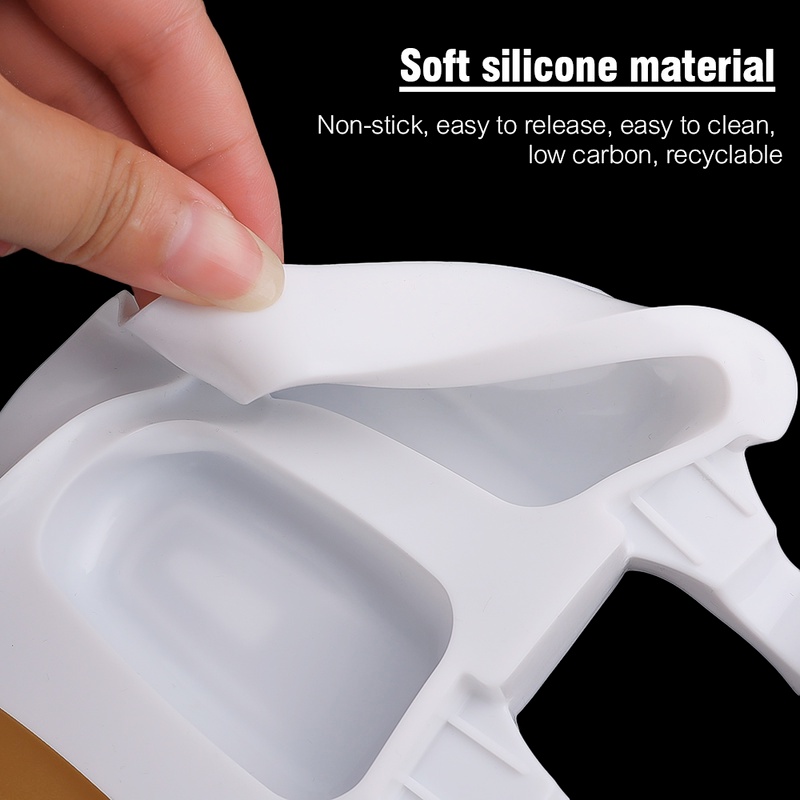 Khuôn Làm Kem Que 8 Ngăn Bằng Silicone Hình Oval DIY