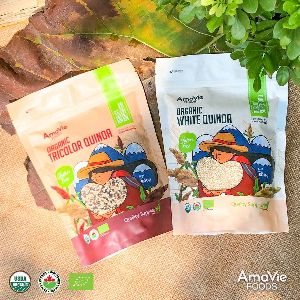 Hạt diêm mạch hữu cơ Amavie Foods Organic quinoa 500g