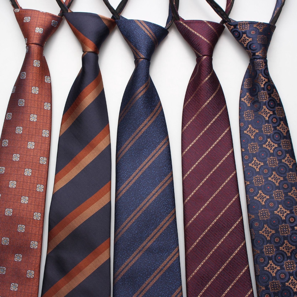 Cà Vạt Công Sở Chuyên Nghiệp Có Khóa Kéo Tự Động 8cm 24H