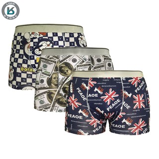 Quần Lót Đùi Nam Họa Tiết Hoạt Hình Đi Biển Chất Thun Lạnh Co Giãn Bốn Chiều [S2]