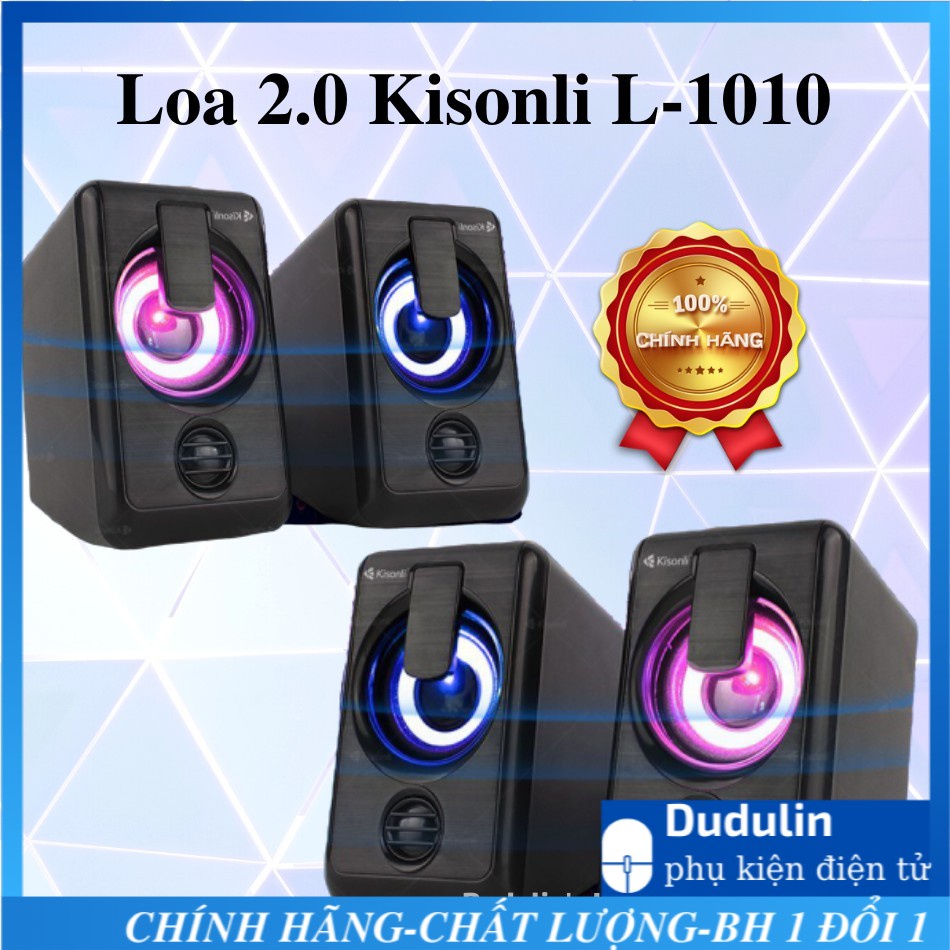 [GIÁ CỰC RẺ] Loa 2.0 Kisonli L-1010 LED RGB