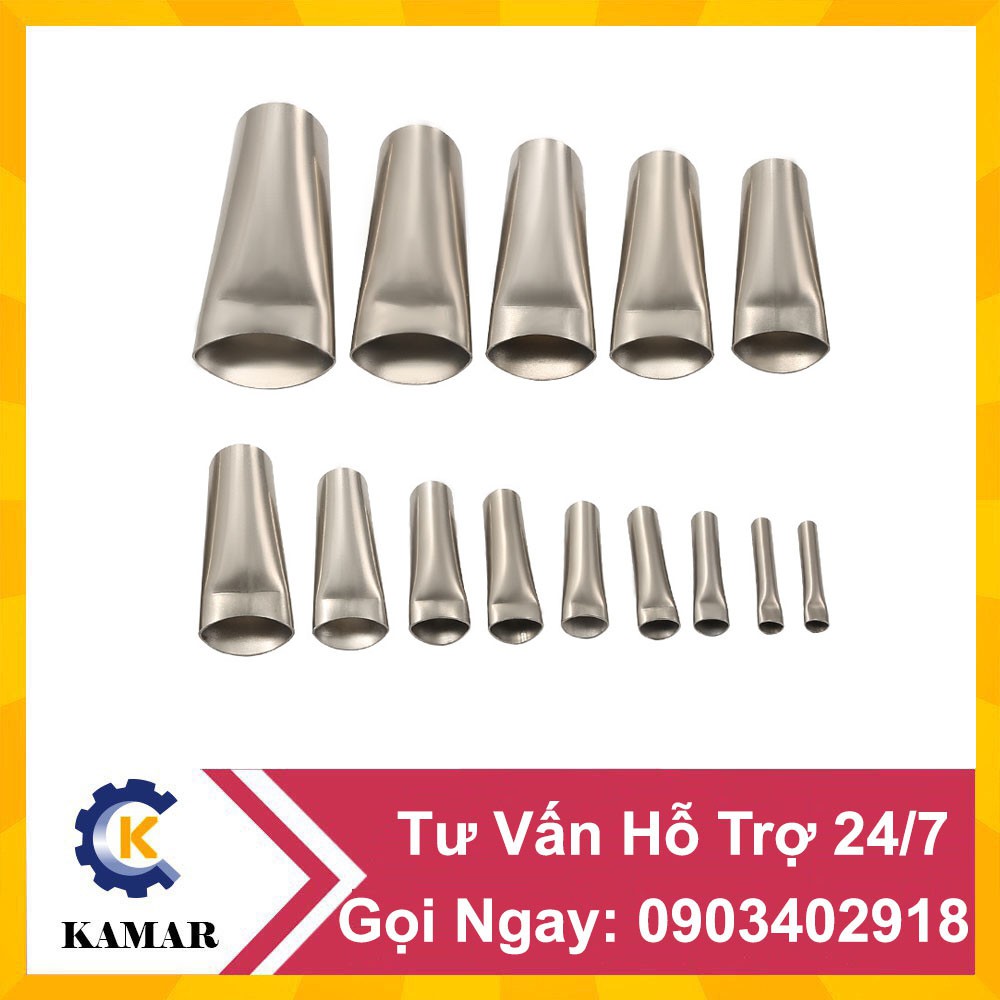 Bộ 7 Đầu vòi vuốt keo bằng Inox