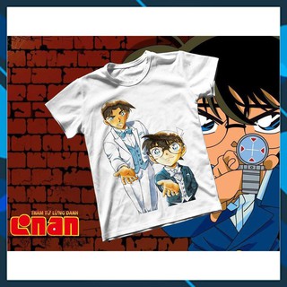 Áo thun Cotton Unisex - Anime - Conan - Conan và kaito kid