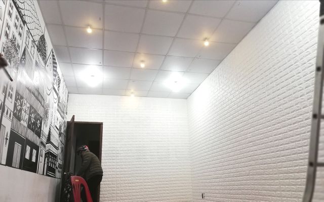 Xốp dán tường giả gạch 3d khổ lớn 70x77cm dày 3,5m hàng loại 1