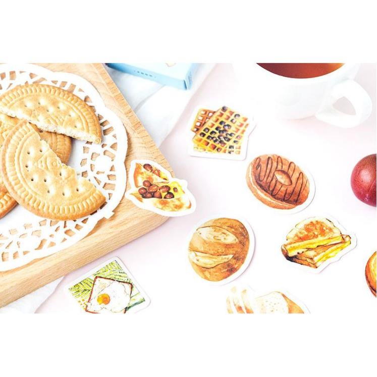 Bộ 46 Sticker Hàn Quốc hình Bánh Vòng dễ thương dán trang trí E97
