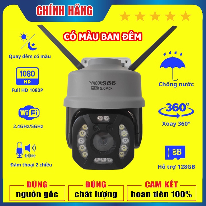 [MẪU 2021- CAM TO] Camera không dây YOOSEE PTZ ngoài trời xoay 10 đèn Led chiếu sáng ban đêm | WebRaoVat - webraovat.net.vn