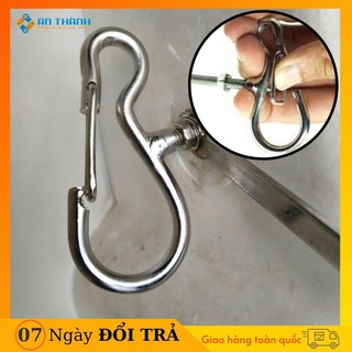 1 cặp móc treo đồ inox cho xe máy dạng gạt.