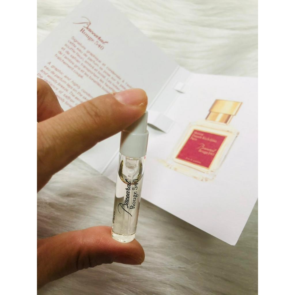 Vial Sample Nước Hoa chính hãng MFK Baccarat Rouge 540 EDP - Nước hoa cao cấp - mùi thơm cực kỳ sang trọng