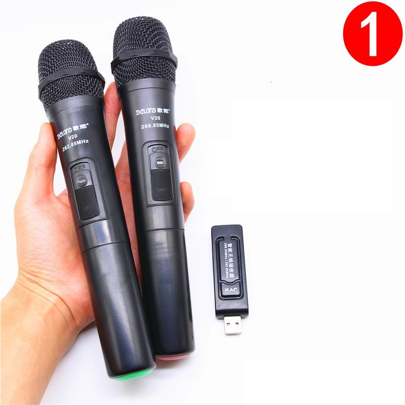 [FREESHIP] Bộ 2 micro ZANSONG V20 Karaoke không dây sóng UHF cho DÙNG CHO ÂM LY, DÀN ÂM THANH VÀ CÁC LOẠI LOA KÉO