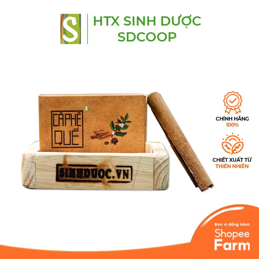 Xà Bông Sinh Dược Cafe Quế Giúp Làm Ấm Cơ Thể, Tẩy Da Chết 100gr
